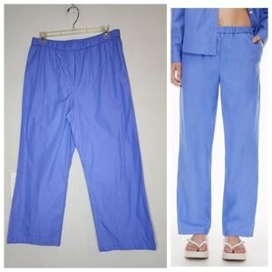 Wilfred Wide Leg Elastic Waist Pants in Periwinkle Blue